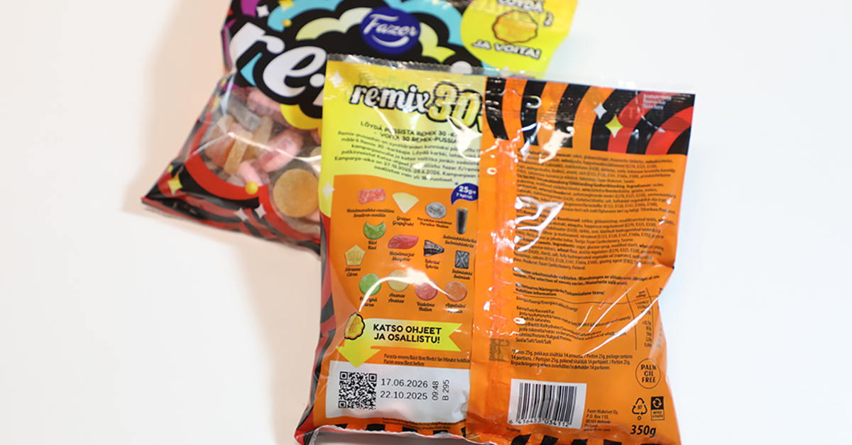 Fazer Remix GS1 2D-koodi