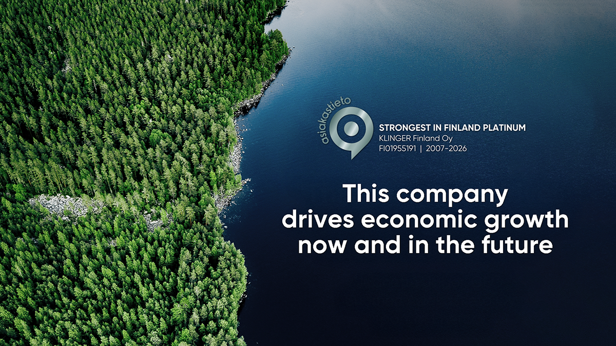 Strongest in Finland Platinum Certificate 2026 Awarded to KLINGER Finland